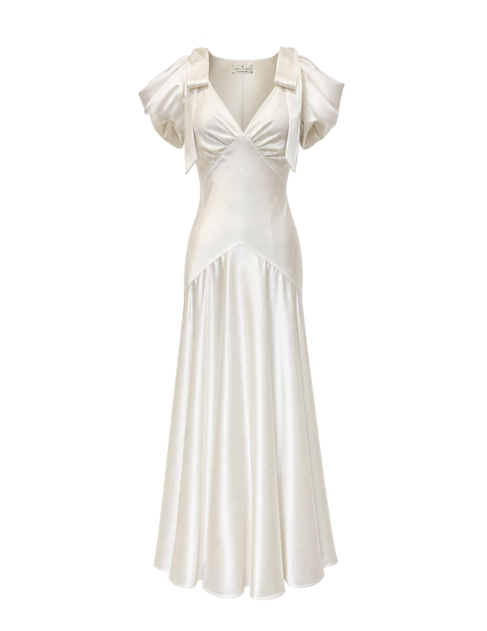 Amara Bow Gown Ivory