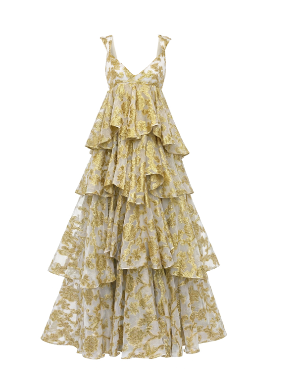 Aurienne Gown | Gold Leaf