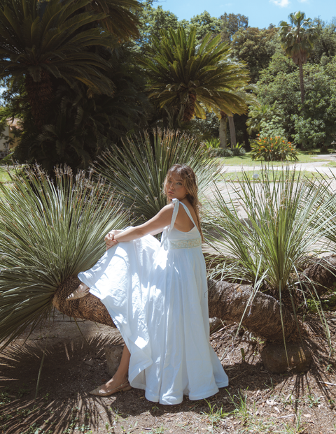 Nerina Dress | Porcelain