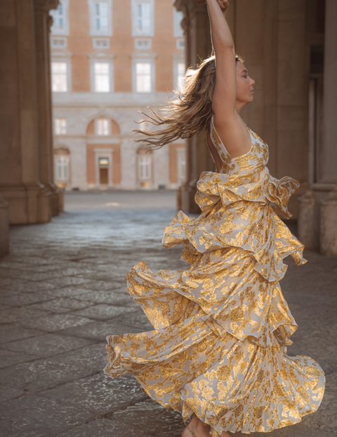Aurienne Gown | Gold Leaf