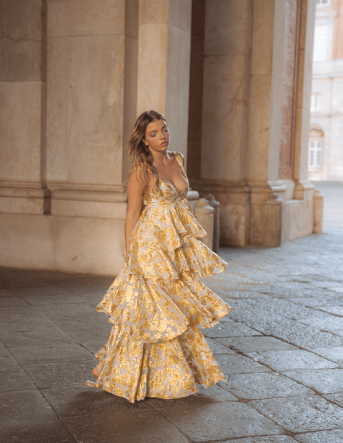 Aurienne Gown | Gold Leaf