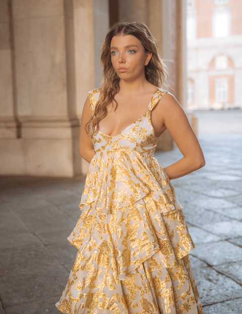 Aurienne Gown | Gold Leaf