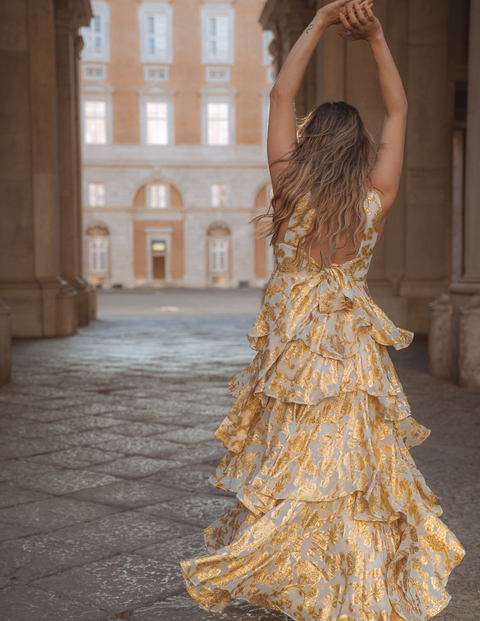 Aurienne Gown | Gold Leaf