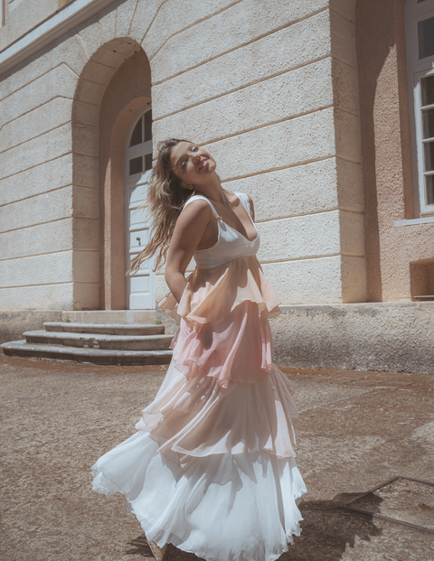 Aurienne Gown | Sorbet