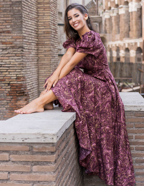 Marcella Dress Current Marble