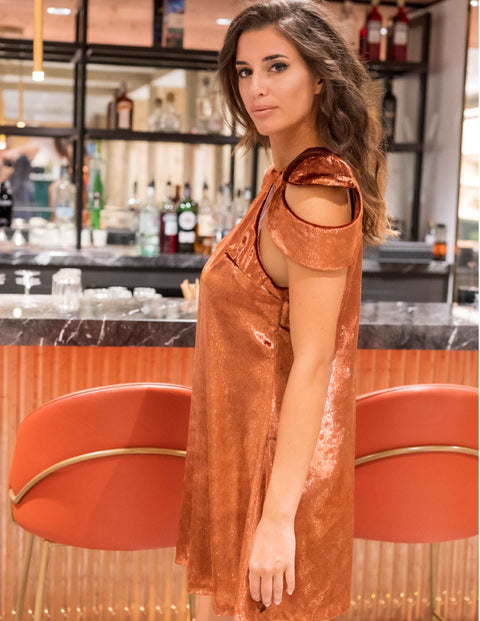 Flavia Dress Bronze