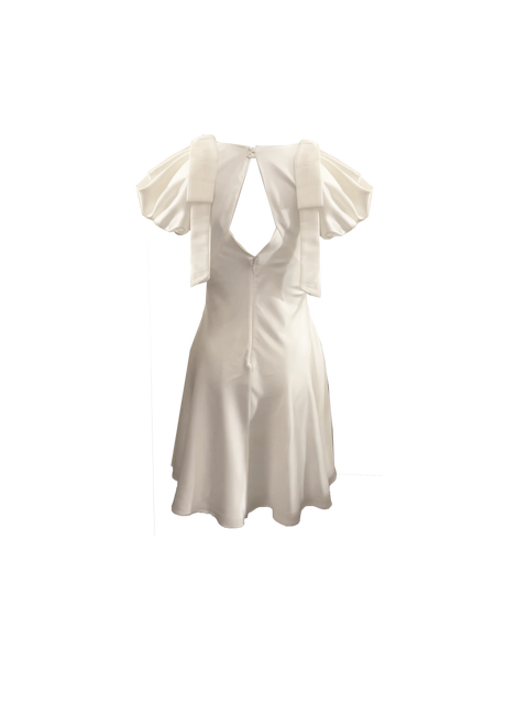 Dahlia Bow Dress Ivory