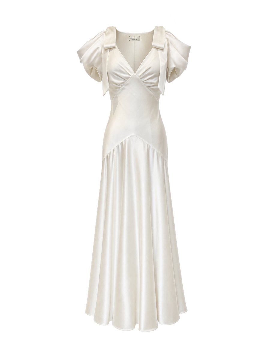 Amara Bow Gown Ivory - Ghost