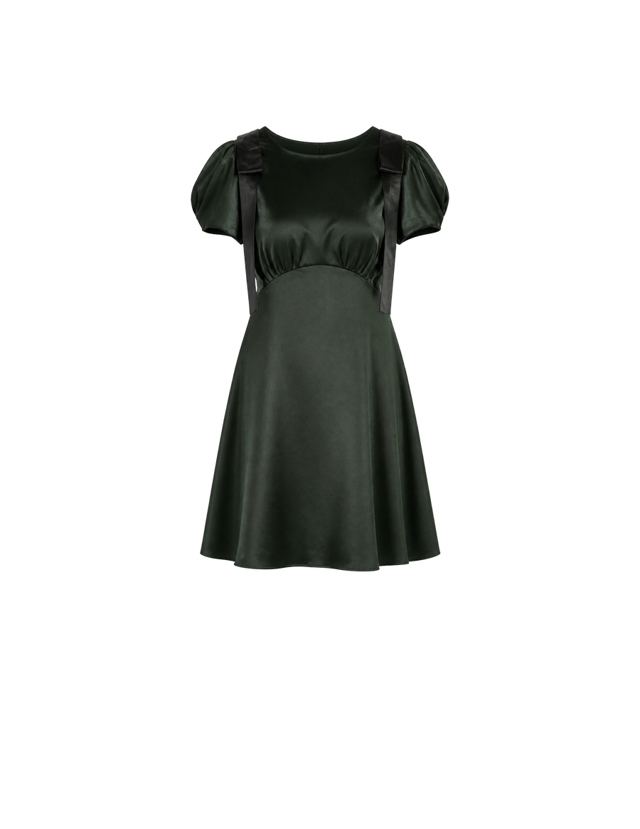 Dahlia Bow Dress Jasper - Ghost