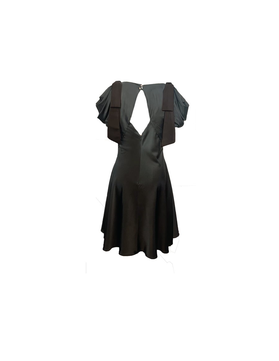 Dahlia Bow Dress Jasper - Ghost