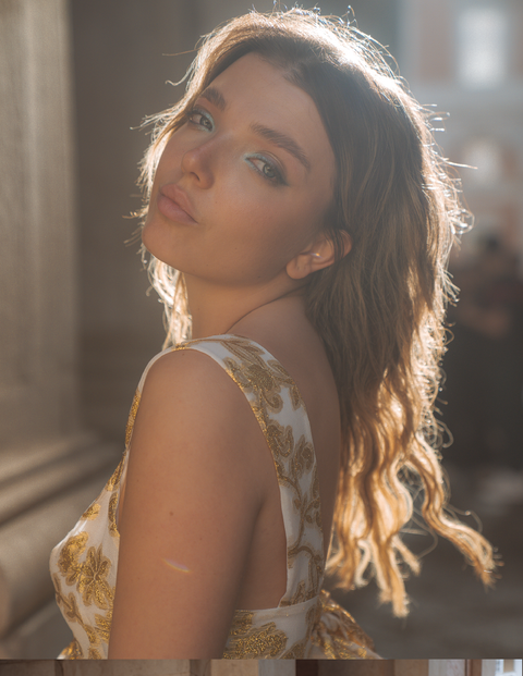 Aurienne Gown | Gold Leaf