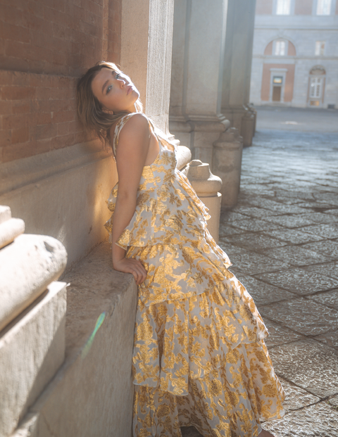 Aurienne Gown | Gold Leaf