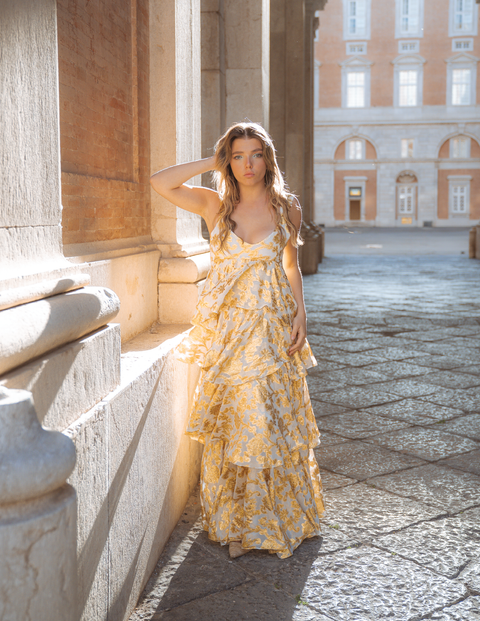 Aurienne Gown | Gold Leaf