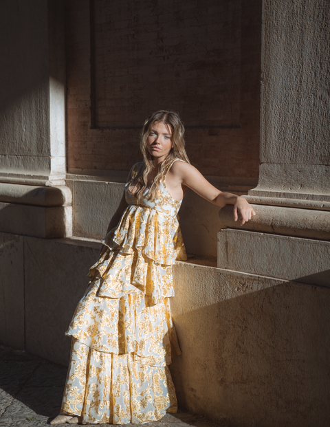 Aurienne Gown | Gold Leaf