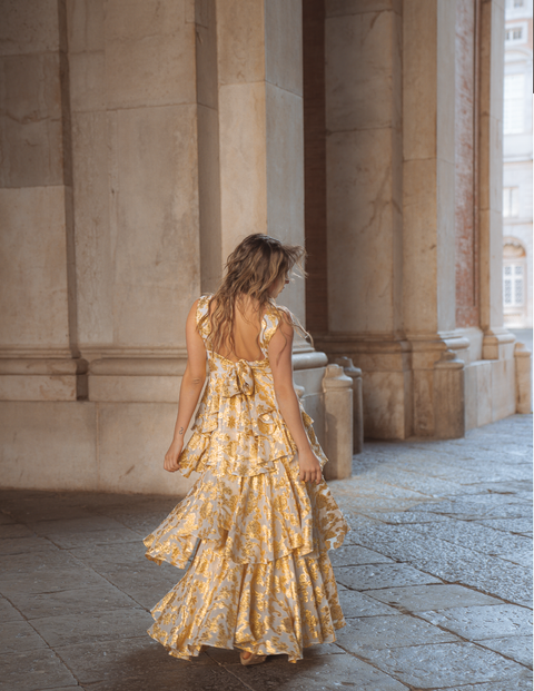 Aurienne Gown | Gold Leaf