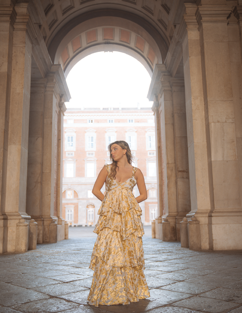 Aurienne Gown | Gold Leaf