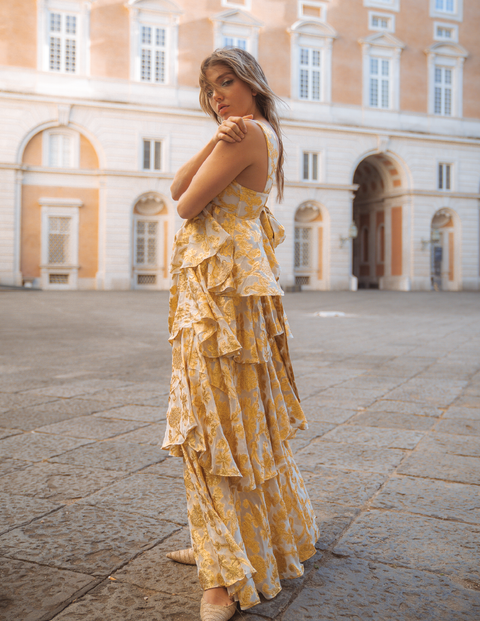 Aurienne Gown | Gold Leaf