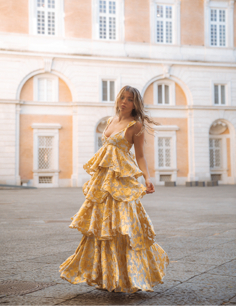 Aurienne Gown | Gold Leaf