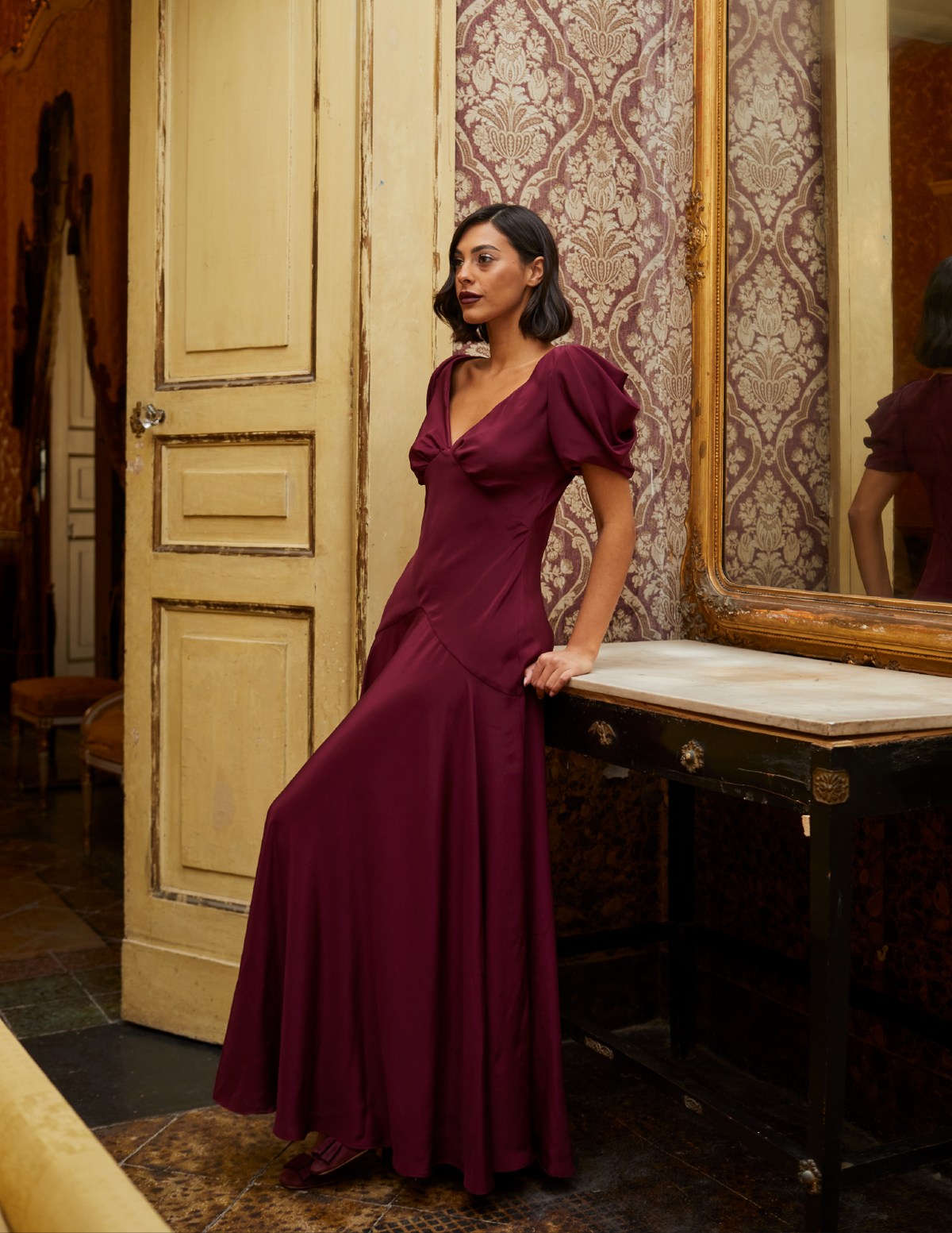 Amara Gown Mulberry.