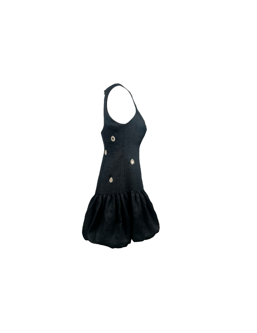 Selestia Embroidered Noir - Ghost