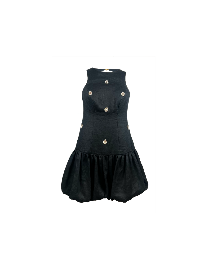 Selestia Embroidered Noir - Ghost