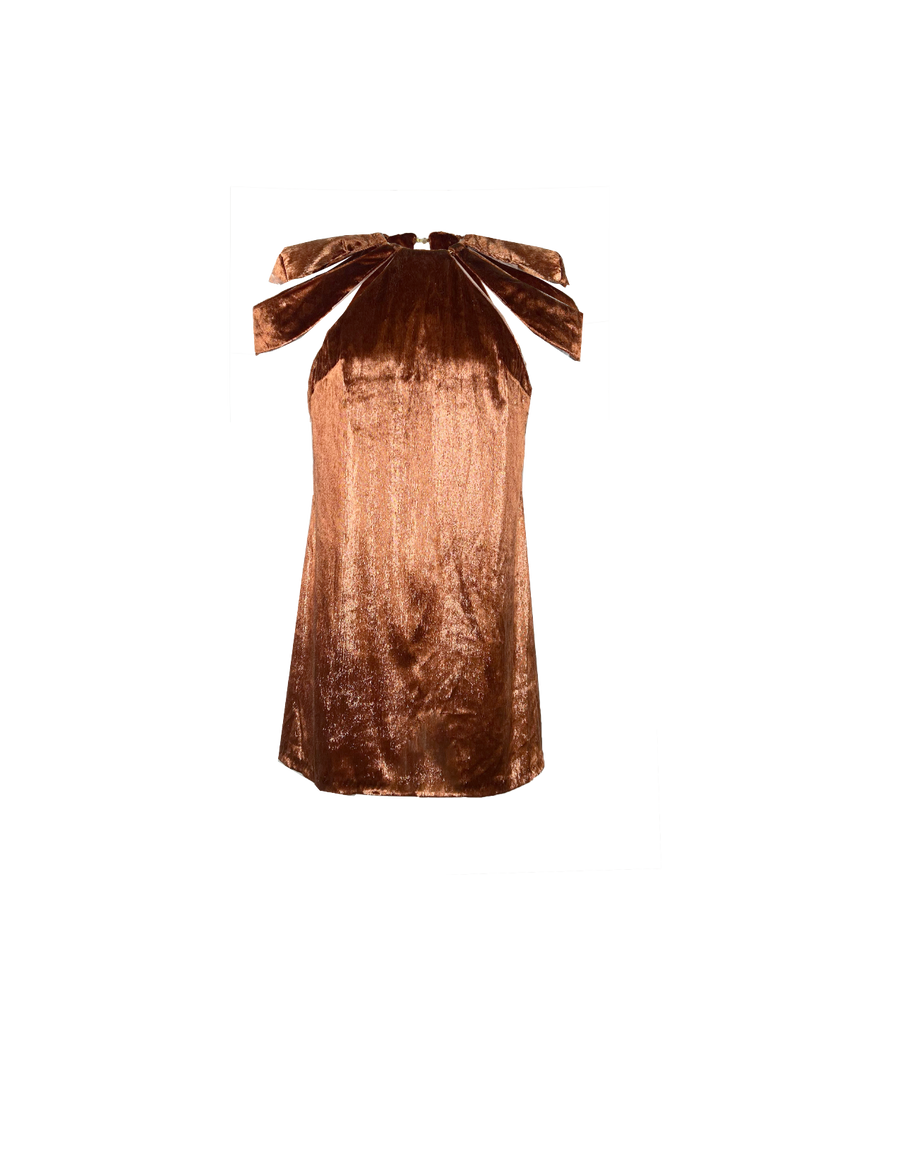Flavia Dress Bronze - Ghost
