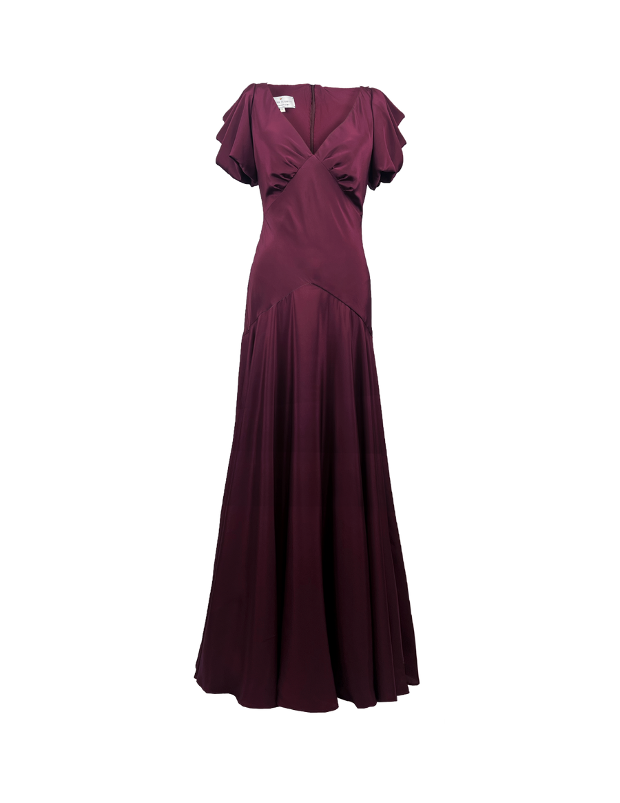 Amara Gown Mulberry. - Ghost