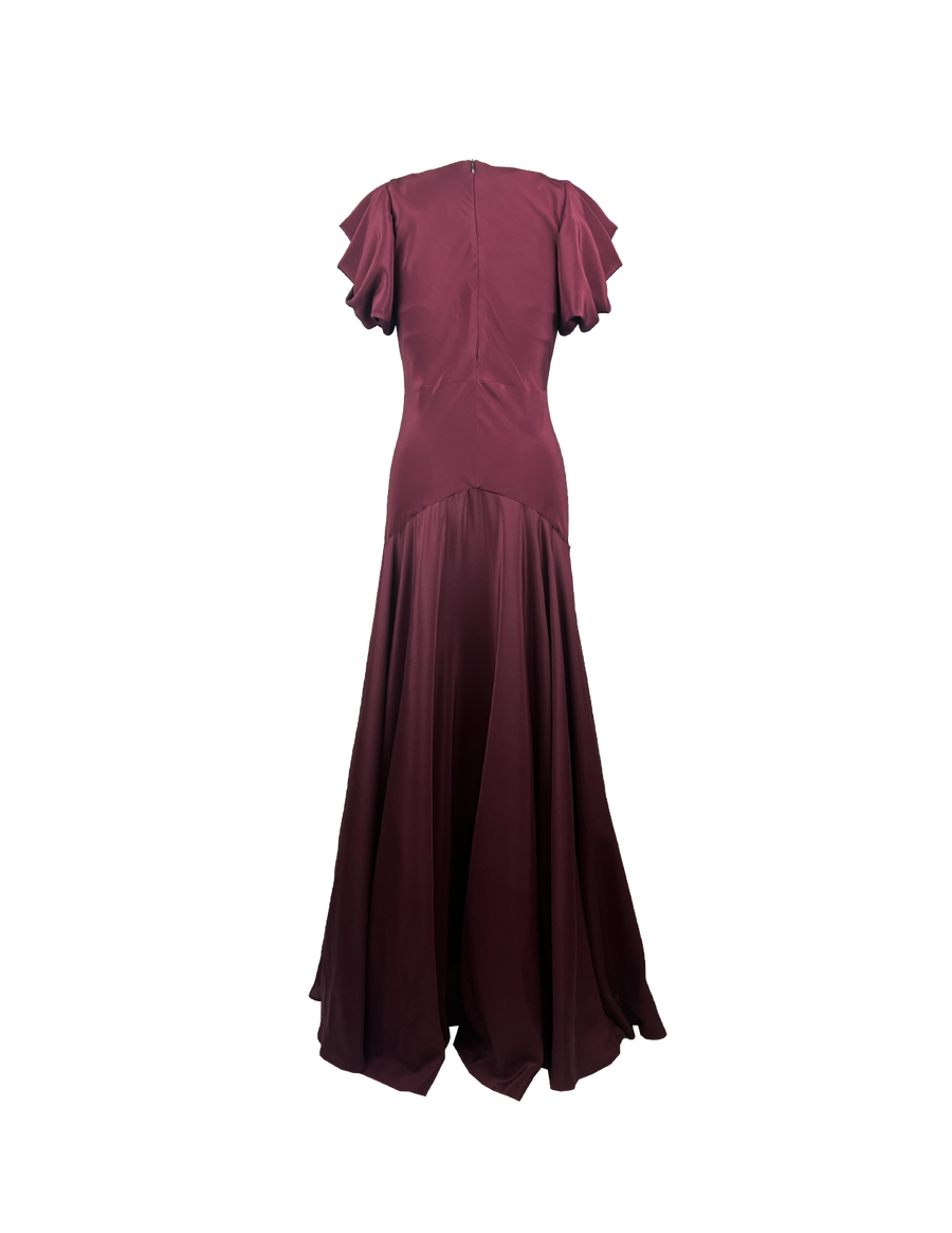 Amara Gown Mulberry. - Ghost