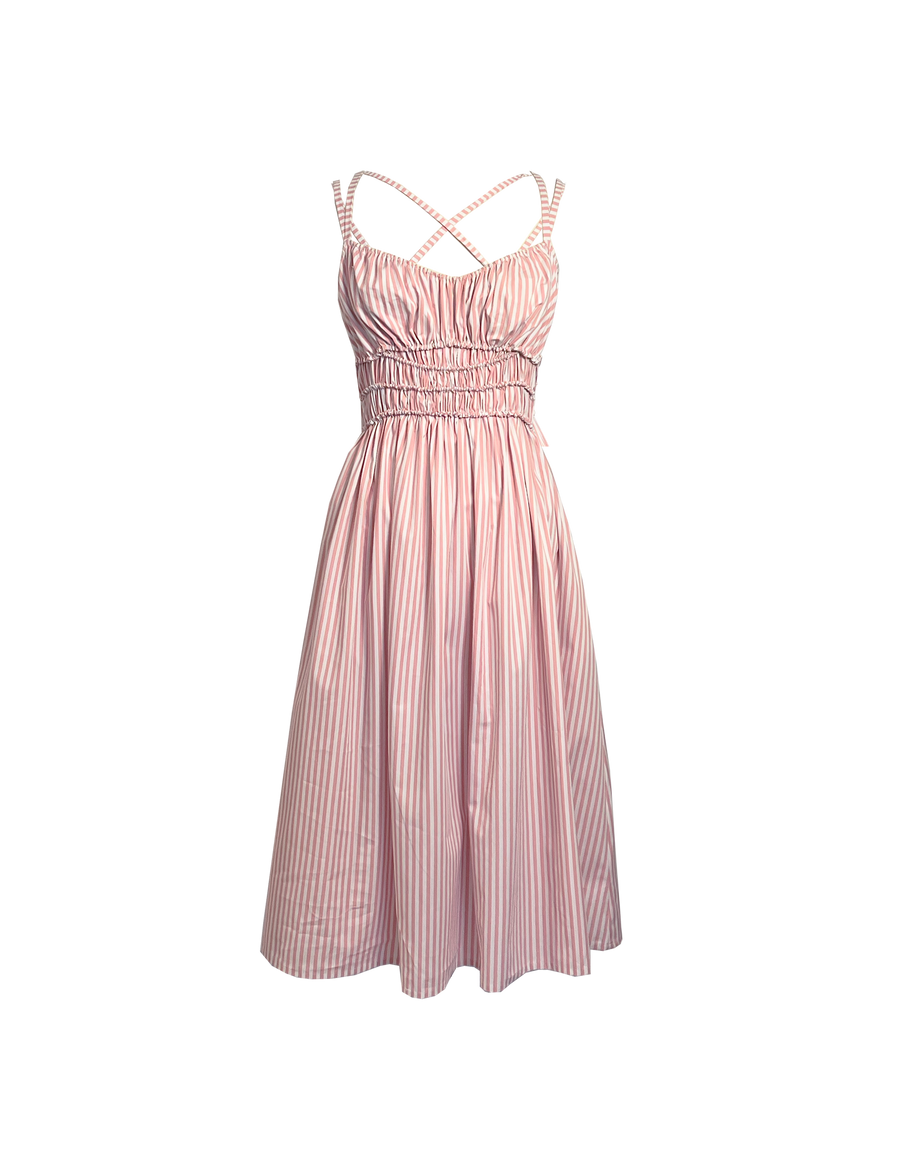 Lucilla Strawberry Stripe - Ghost