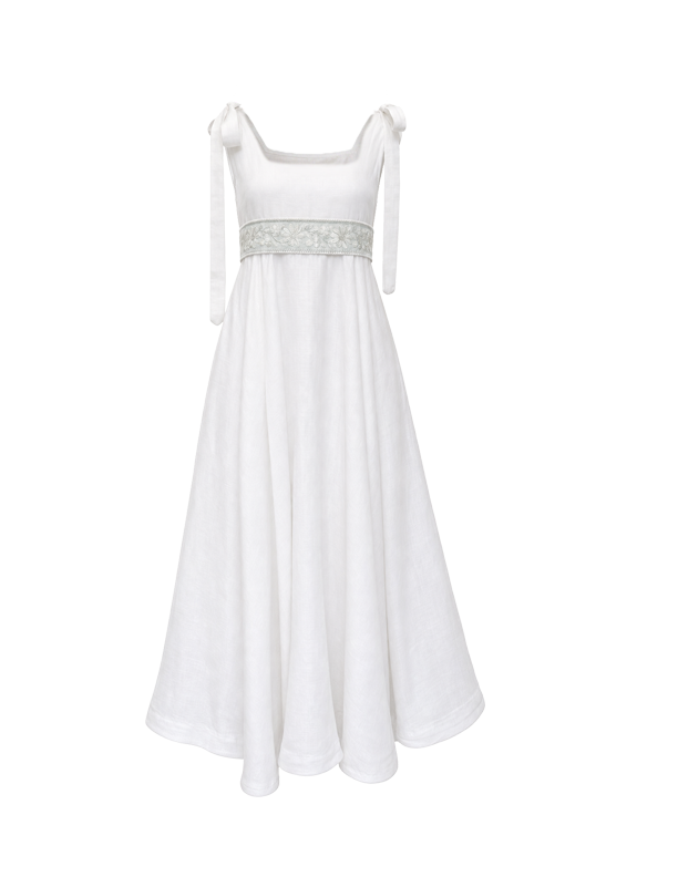 Nerina Dress | Porcelain - Ghost
