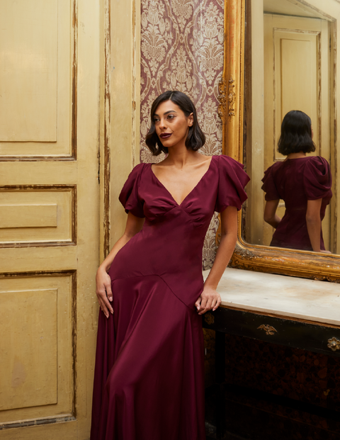 Amara Gown Mulberry