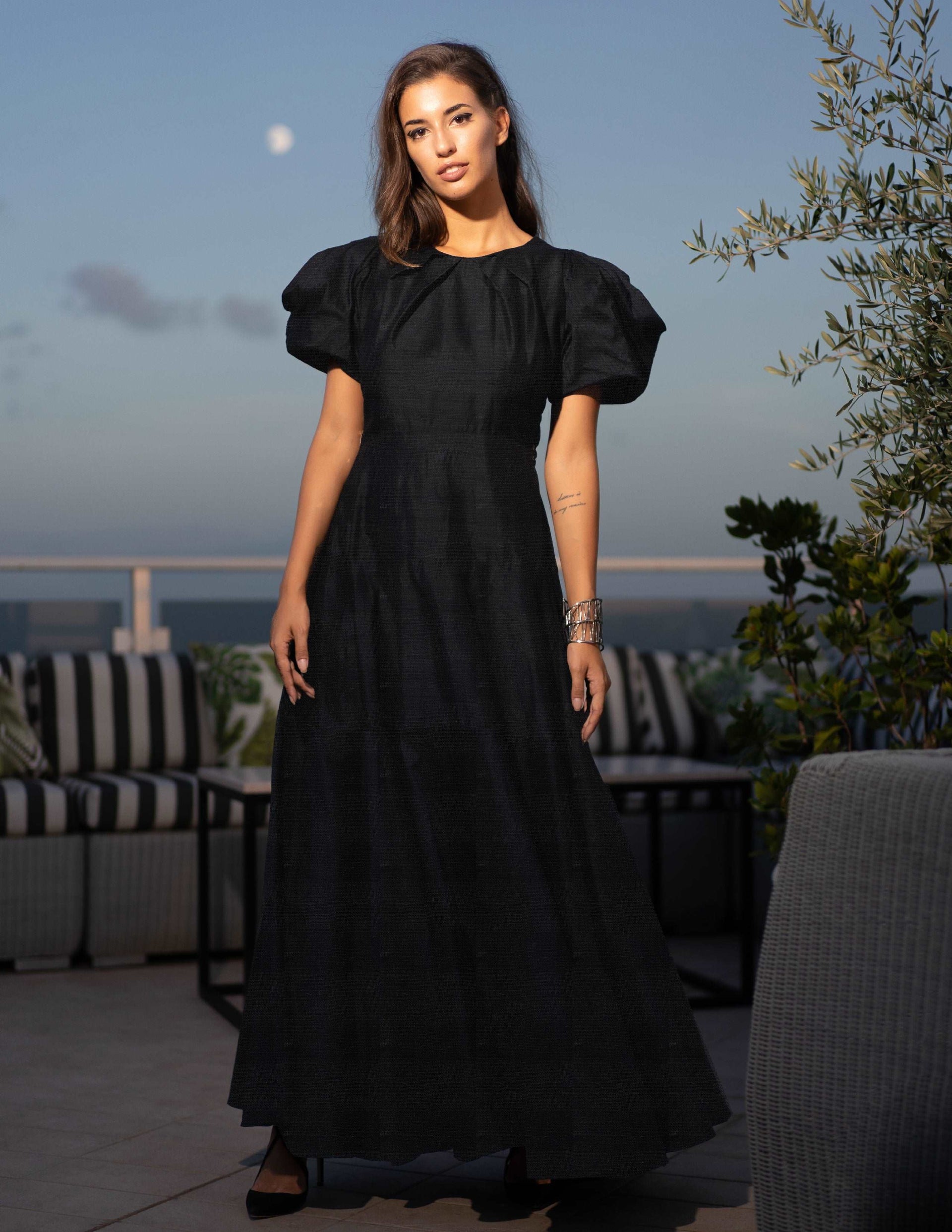 Marcella Dress Linen – Rebecca Elizabeth